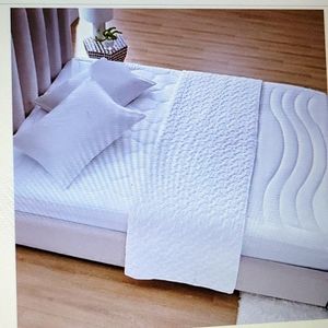 Bedsure fitted mattress pad white 18" deeppocket Microplush hypoallergenic …